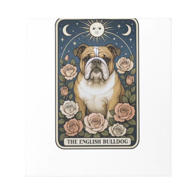 Bloc-note Bouledogue anglais (Devant)