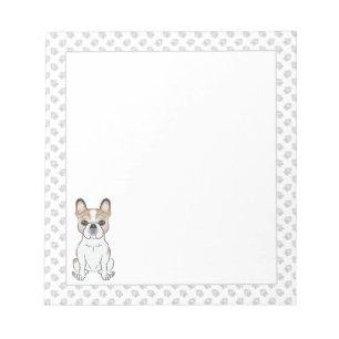 Bloc-note Bouledogue français fauve pied / Chien et pattes d