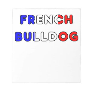 Bloc-note bouledogue français flg dans le nom