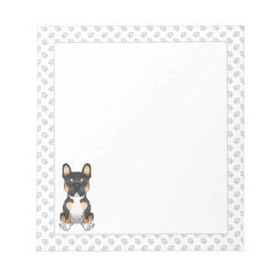 Bloc-note Bouledogue Français Tricolore Noir Frenchie Chien