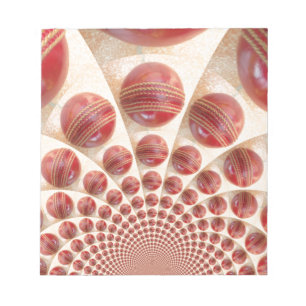 Bloc-note Boules de cricket rythmées par boules de cuir : ta