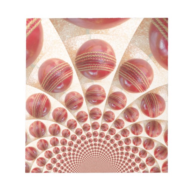 Bloc-note Boules de cricket rythmées par boules de cuir : ta (Devant)