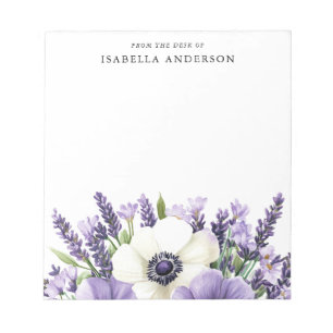 Bloc-note Bouquet floral du bureau de personnalisation