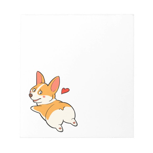 Bloc-note Boutons Corgi (Devant)