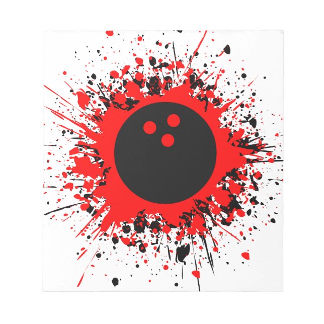 Bloc-note bowling splats (Devant)