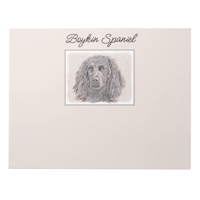 Bloc-note Boykin Peinture Espagnole - Cute Original Chien Ar (Devant)