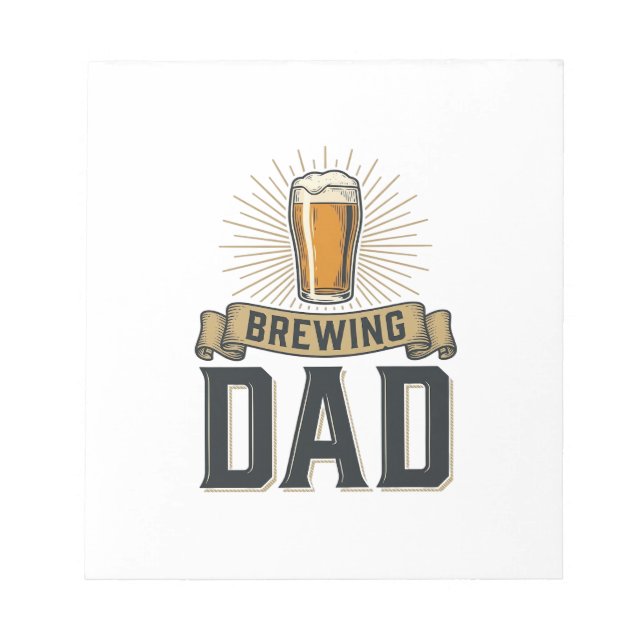 Bloc-note Brewing Dad Beer Vintage Engraving Shirt Design_1 (Devant)