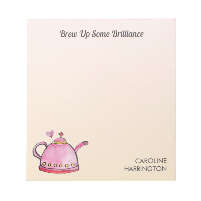 Bloc-note Brillance brillance Cute Inspiration Thé Lover (Devant)