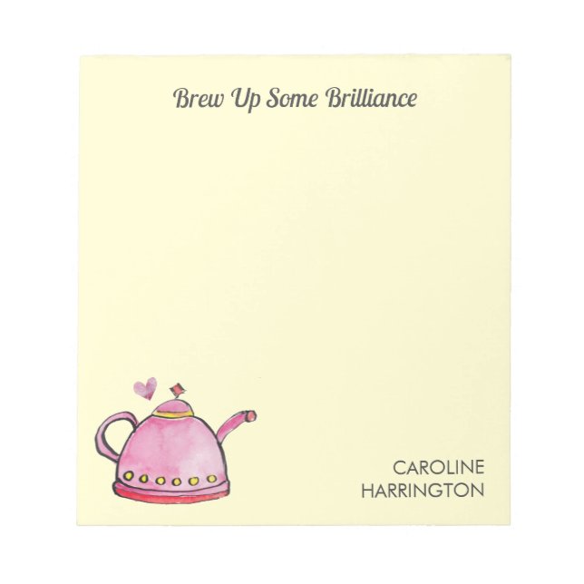 Bloc-note Brillance brillance Cute Inspiration Thé Lover (Devant)