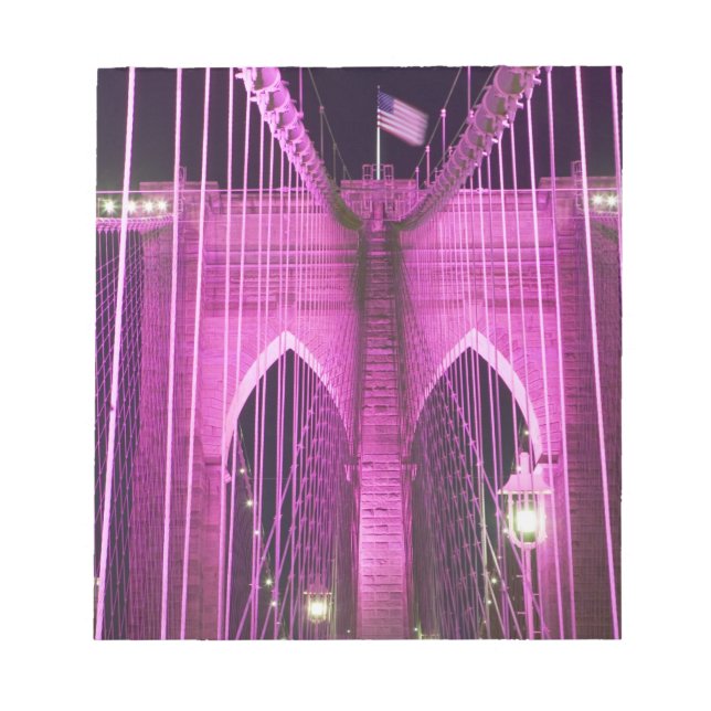 Bloc-note Brooklyn Bridge Lit Purple (Devant)