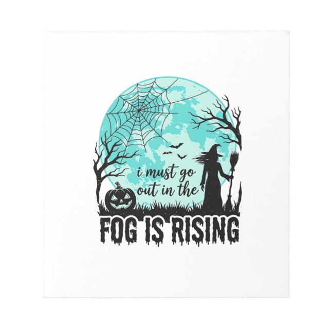 Bloc-note Brouillard d'Halloween est une sorcière de citroui (Devant)