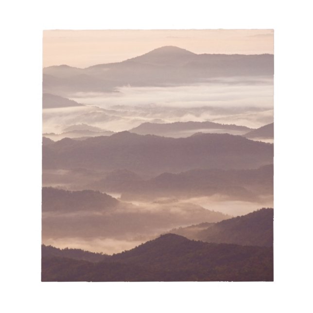 Bloc-note Brouillard matinal dans le sud des Appalaches (Devant)
