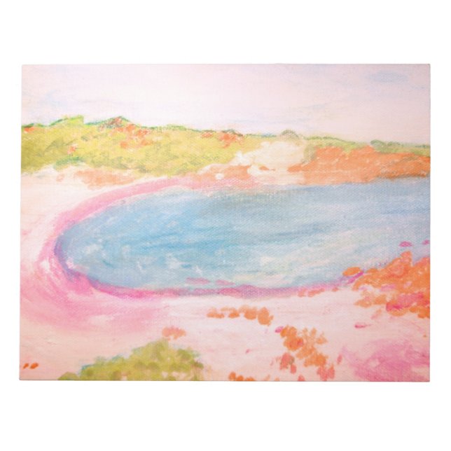Bloc-note Budelli Cove Pink Island (Devant)