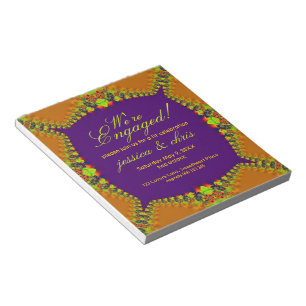 Bloc-note Budget de mariage exotique pour invitation de fian