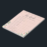 Bloc-note Budget Game How Well Do You<br><div class="desc">Vous cherchez une option économique et très économique pour vos jeux de douche nuptiale? Nous sommes ici pour aider ! Ce bloc-notes de 40 pages est un excellent moyen d'économiser de l'argent tout en s'assurant que tout le monde a une explosion à votre douche nuptiale. Déchirez facilement les draps et...</div>