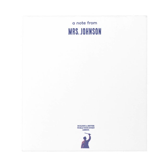 Bloc-note Building a Better World Science Education Lesson (Devant)