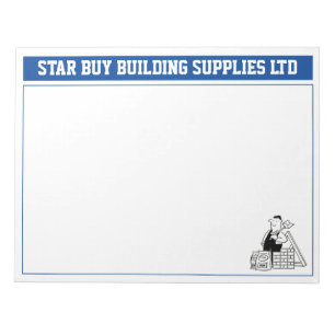 Bloc-note Building Company Notice to Personalise.