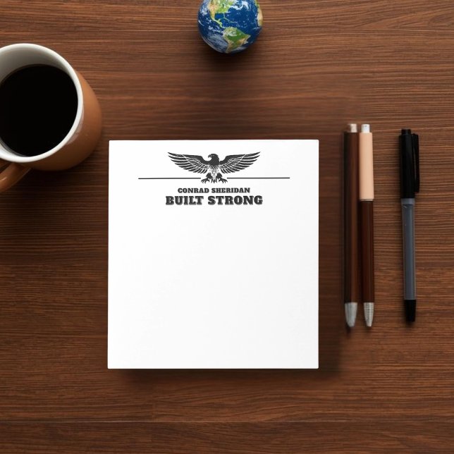 Bloc-note Built Strong Personalized Eagle (Créateur téléchargé)