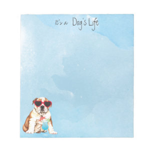 Bloc-note Bulldog d'été