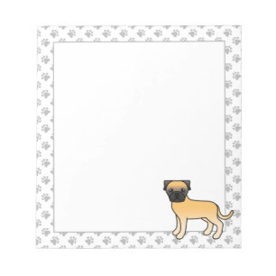 Bloc-note Bullmastiff Fauve Chien de Dessin Animé Mignon