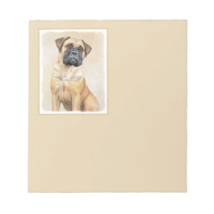 Bloc-note Bullmastiff Peinture - Joli chien d'origine art