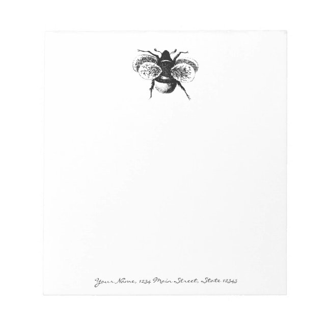 Bloc-note Bumblebee vintage (Devant)