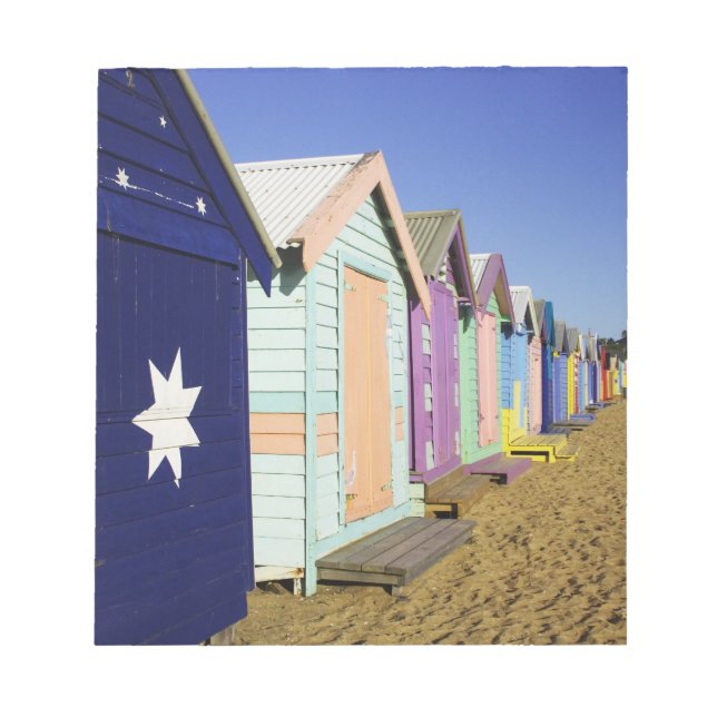 Bloc-note Cabines de Bain, Plage de Middle Brighton, Port (Devant)