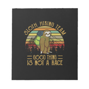 Bloc-note Cadeau Camper   Sloth Randonnée Team Bonne Chose N