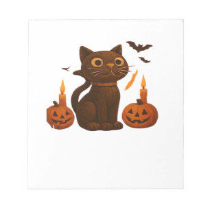 Bloc-note Cadeau Creeper Pumpkin Cat Halloween T-Shi Oversiz