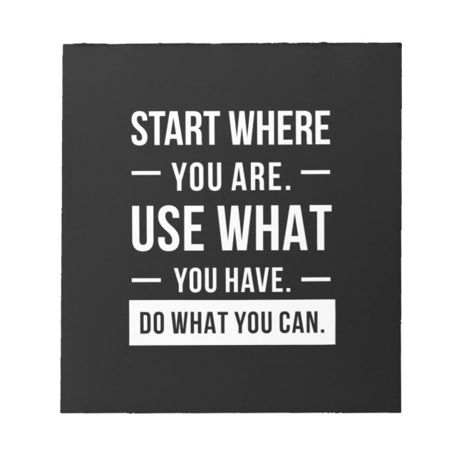 Bloc-note Cadeau d'anniversaire Début où vous êtes (Devant)