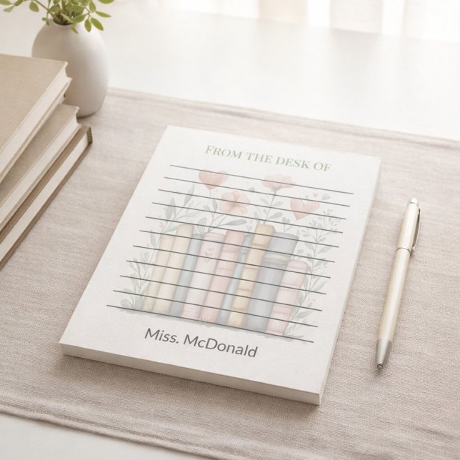 Bloc-note Cadeau d'appréciation pour l'enseignant Livres emp (Créateur téléchargé)