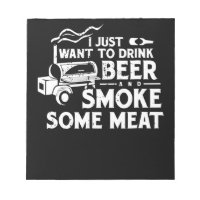 Cadeau de maître de fumage BBQ Boire Bière Viande 