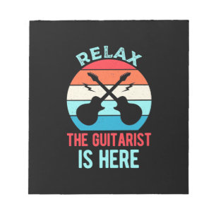 Bloc-note Cadeau de Noël Relax Le Guitariste Est Là