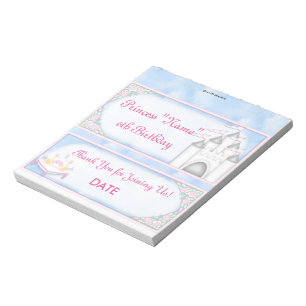 Bloc-note Cadeau d'emballage de friandise de princesse