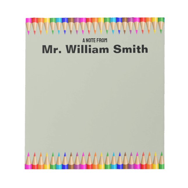 Bloc-note Cadeau d'études de niveau personnalisé retour à l' (Devant)