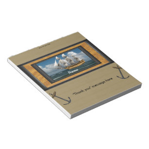 Bloc-note Cadeau nautique d'emballage de friandise de bateau