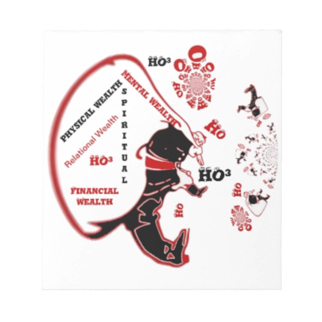 Bloc-note Cadeau Père Noël Secret - Prospérité et Richesse (Devant)