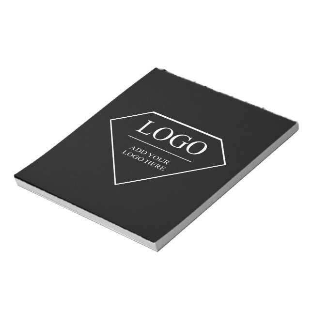 Bloc-note Cadeau personnalisé d'anniversaire noir et blanc d (Tourné)