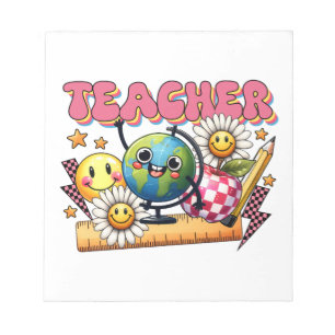 Bloc-note Cadeau pour Enseignant Enseignant Floral