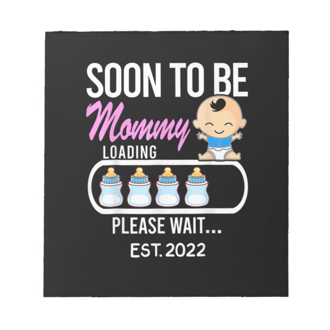 Bloc-note Cadeau pour maman | Future maman 2022 (Devant)