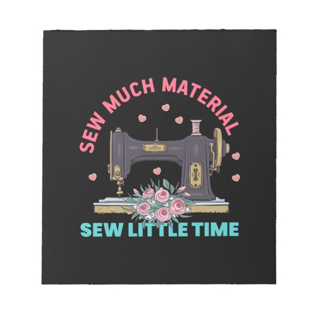 Bloc-note Cadeau Quilter | Quelques matériaux (Devant)