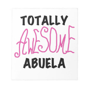 Bloc-note Cadeaux de Abuela totalement géniaux Rose