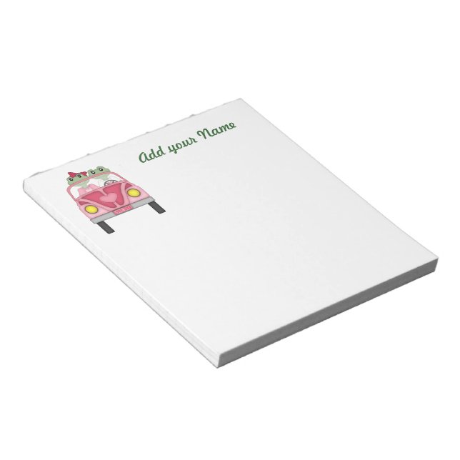 Bloc-note Cadeaux de conception de grenouille pour collecteu (Incliné)