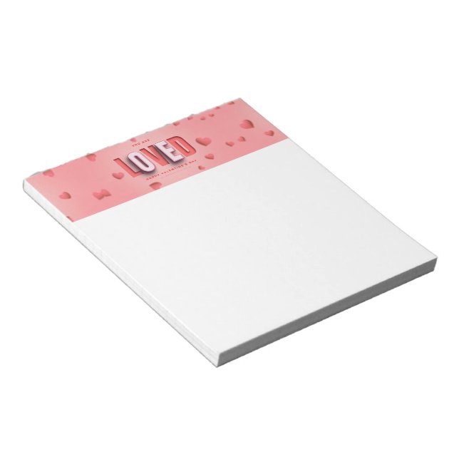 Bloc-note Cadeaux de la Saint-Valentin de SlipperyJoe's ton  (Incliné)