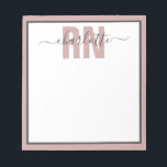 Bloc-note Cadeaux d'études d'infirmière autorisée<br><div class="desc">Cadeaux d'études d'infirmière autorisée de la RN personnalisée sweatshirt - Cette conception personnalisée d'infirmière fait un grand cadeau à chaque infirmière autorisée de la RN!</div>