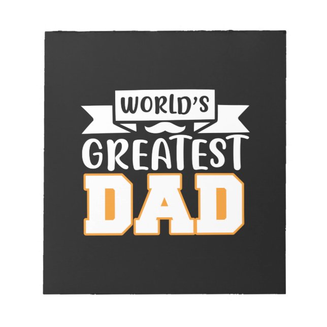 Bloc-note Cadeaux papa | Le plus grand papa du monde (Devant)