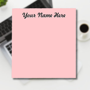 Bloc-note Cadeaux Personnalisés pour Enseignants Rose Pastel