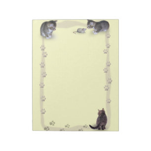 Bloc-note Cadre de patte de chat