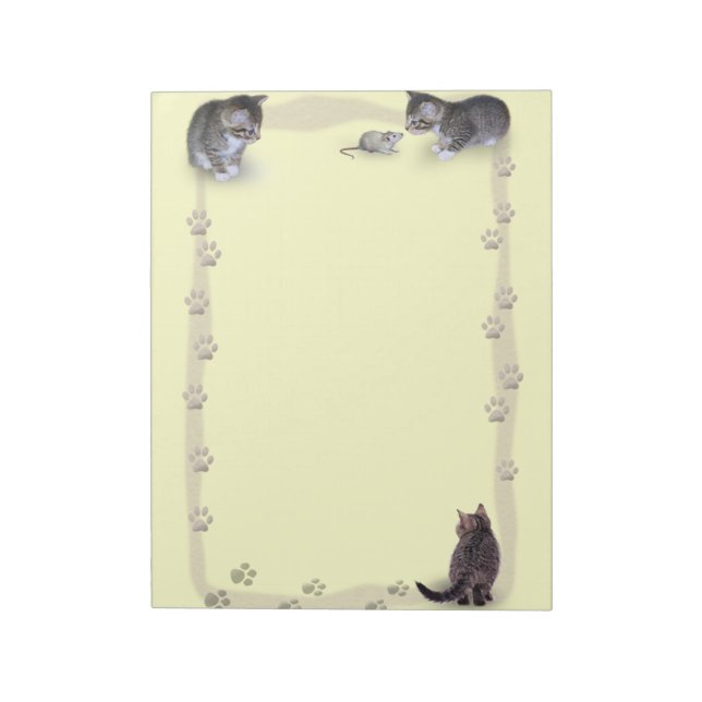 Bloc-note Cadre Paw Chat (Tourné)