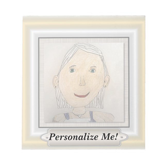 Bloc-note Cadre personnalisé pour ajouter votre art ou votre (Devant)